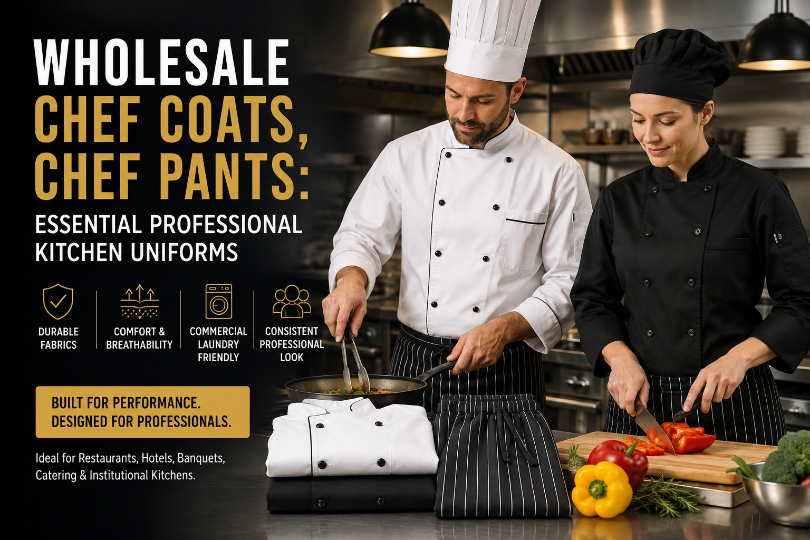 Wholesale Chef Coats, Wholesale Chef Pants: Essential Professional Kitchen Uniforms